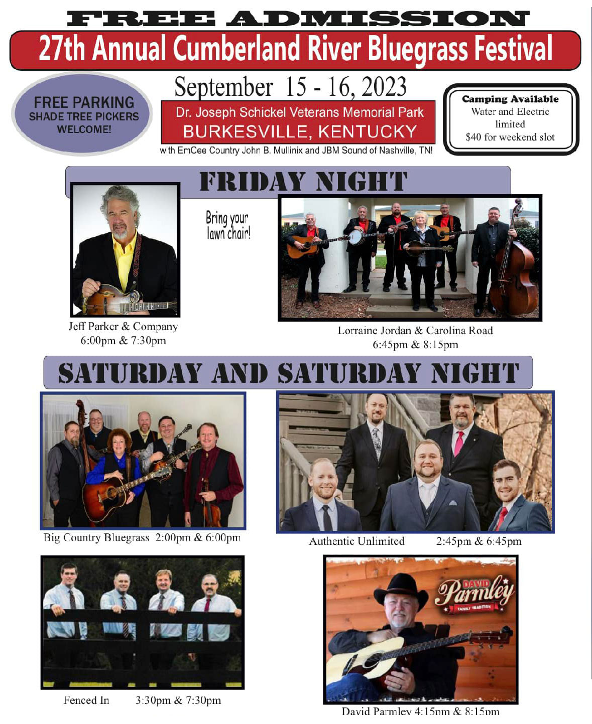 bluegrass festival flyer